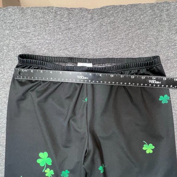 Like New "CowCow" Irish St Patrick’s Day Gradient Shamrock Leggings XL - Picture 7 of 9